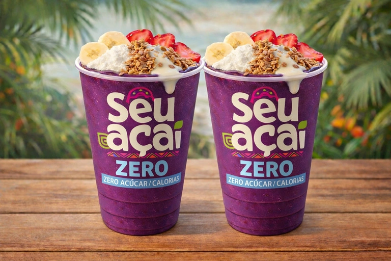 2 Copos de Açaí Zero 300ml